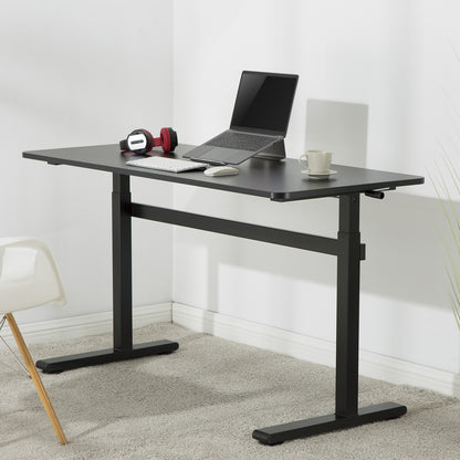 Stalas rankinis aukščio reguliavimas PremiumLine, maks. 40 kg, maks. aukštis 117 cm, su darbastaliu stovimui ir sėdėjimui, ER-401 B - gaukdaugiau.lt