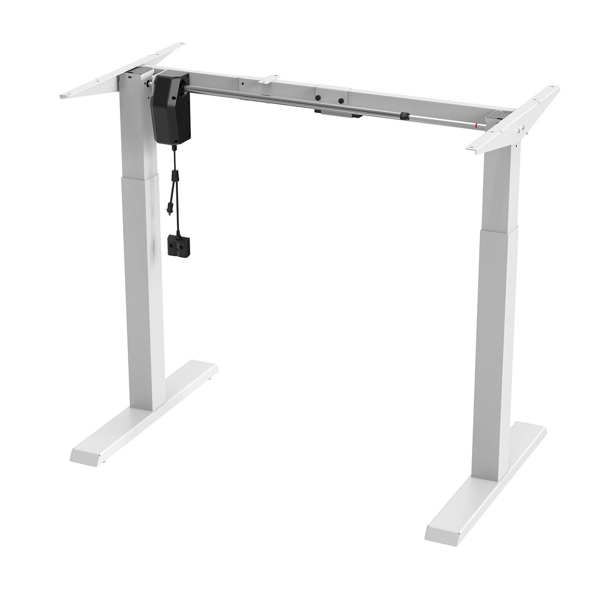 Elektriškai reguliuojamas aukščio stalas Ergo Office, maks. aukštis 123 cm, maks. apkrova - 70 kg, be stalo plokštės stovėjimo ir sėdėjimo darbo režimams, baltas, ER-403W - gaukdaugiau.lt