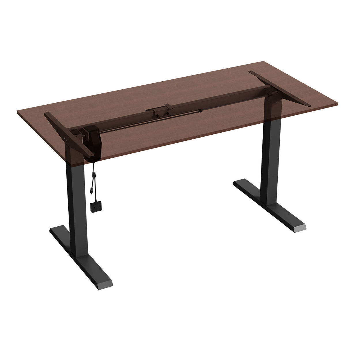 Elektriškai reguliuojamas aukščio stalas PremiumLine, maks. aukštis 123 cm, maks. apkrova - 70 kg, be darbo paviršiaus stovimui ir sėdėjimui, juoda, ER-403B - gaukdaugiau.lt