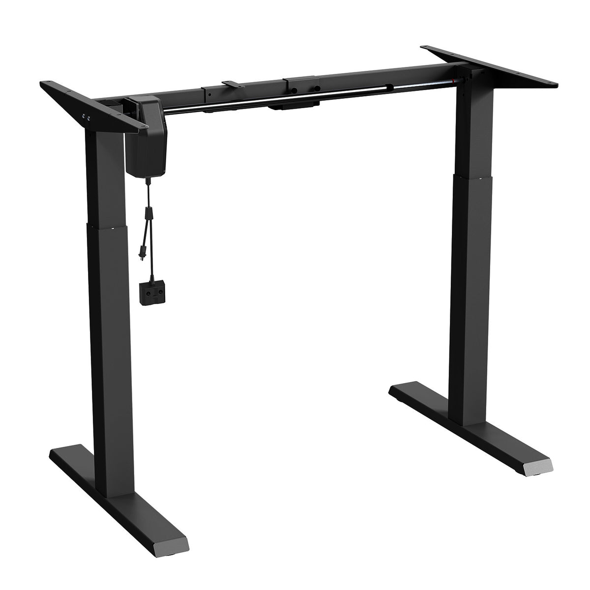 Elektriškai reguliuojamas aukščio stalas PremiumLine, maks. aukštis 123 cm, maks. apkrova - 70 kg, be darbo paviršiaus stovimui ir sėdėjimui, juoda, ER-403B - gaukdaugiau.lt