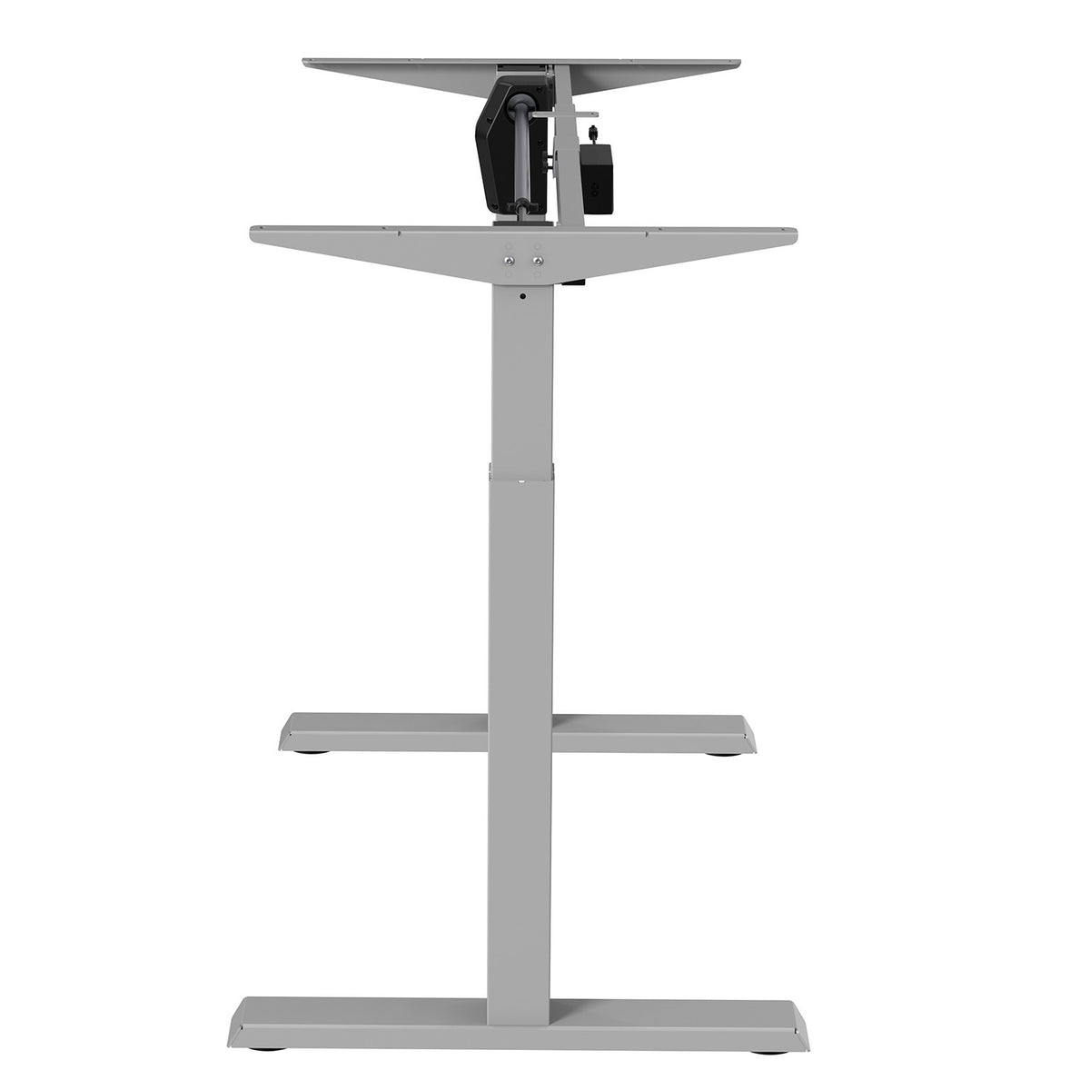 Elektriškai reguliuojamas aukštis stalas PremiumLine, maks. aukštis 123 cm, maks. apkrova - 70 kg, be stalo plokštės stovimui ir sėdimam darbui, pilka, ER-403G - gaukdaugiau.lt
