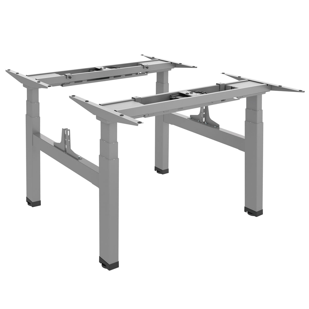 Elektriškai reguliuojamas dvigubas stalo aukštis „PremiumLine“, maks. aukštis 128 cm, maks. apkrova 125 kg x2, be stalviršio stovimam / sėdimam darbui (2 dalys) - gaukdaugiau.lt