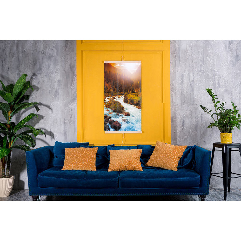Infraredinis šildytuvas – lankstus šildymo skydelis 430W PremiumLine modelis 10 upė, matmenys 100x57 cm su reguliatoriumi - gaukdaugiau.lt