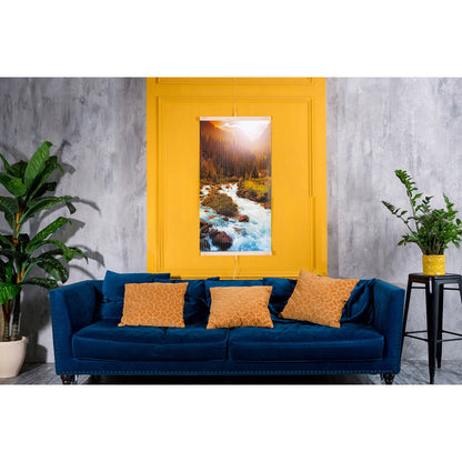 Infraredinis šildytuvas – lankstus šildymo skydelis 430W PremiumLine modelis 10 upė, matmenys 100x57 cm su reguliatoriumi - gaukdaugiau.lt