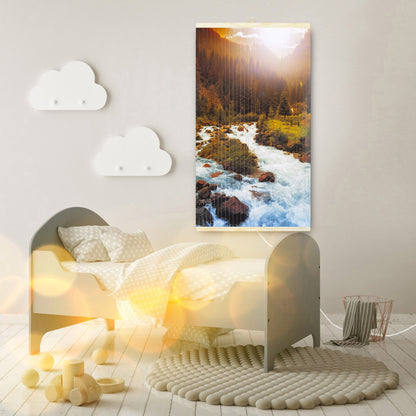 Infraredinis šildytuvas – lankstus šildymo skydelis 430W PremiumLine modelis 10 upė, matmenys 100x57 cm su reguliatoriumi - gaukdaugiau.lt