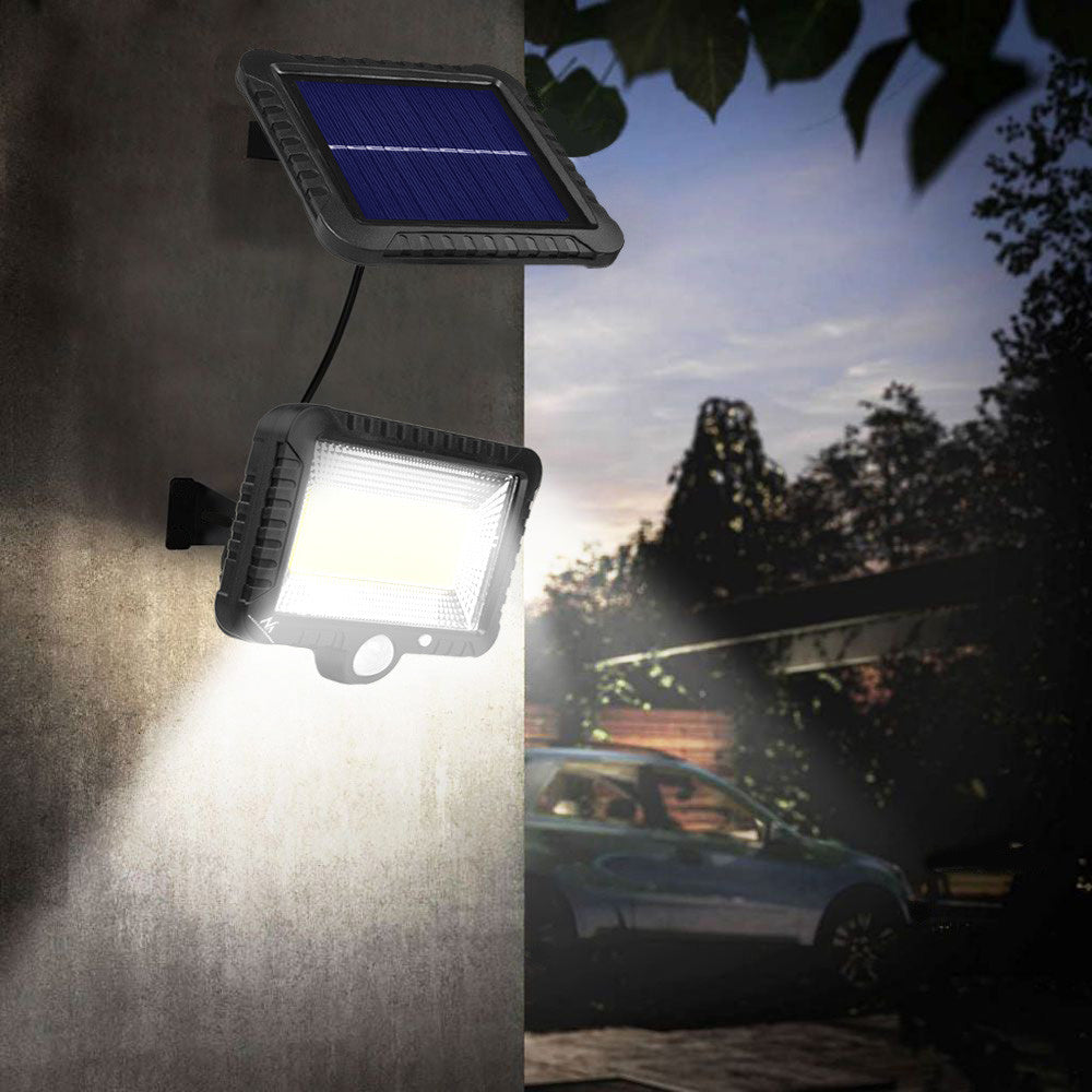 Saulės LED apšvietimo lempa su judesio jutikliu PremiumLine, IP44, 5W, 400lm, 6000K, ličio akumuliatorius 1300 mAh, 5,5V DC MCE438 - gaukdaugiau.lt