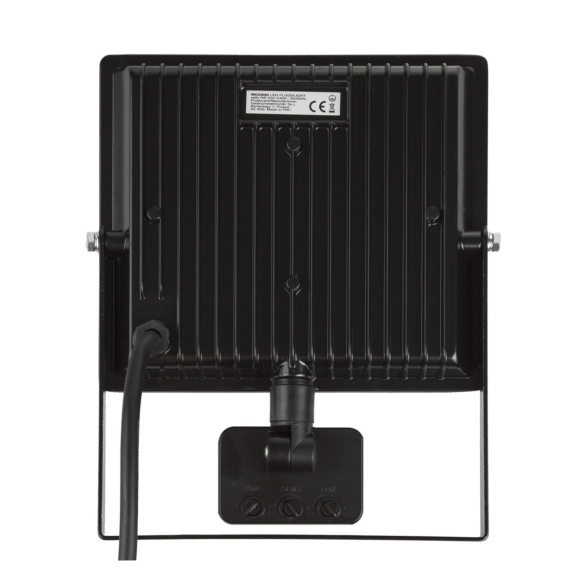 LED apšvietimo lempa su judesio jutikliu PremiumLine, plona 50W, 4000lm, šilta balta spalva (3000K), IP44, MCE650 WW PIR - gaukdaugiau.lt
