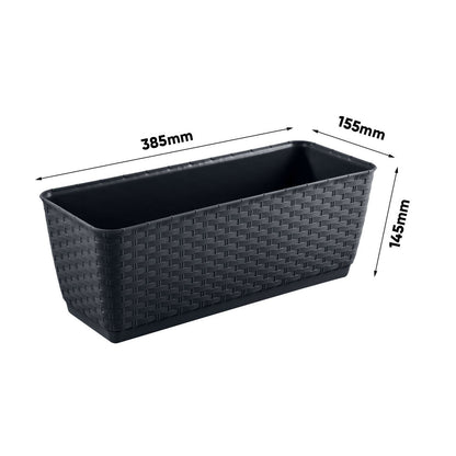 Rattan puodas su kabliukais Ratolla DRL500PW umbra - gaukdaugiau.lt