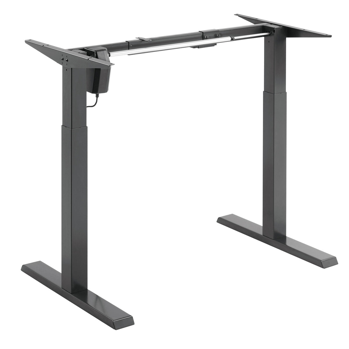 Elektriškai reguliuojamas stalo aukštis PremiumLine, pilka, maksimalus aukštis 123 cm, 80 kg – be stalo plokštės, skirtas dirbti sėdint ir stovint, ER-433 - gaukdaugiau.lt