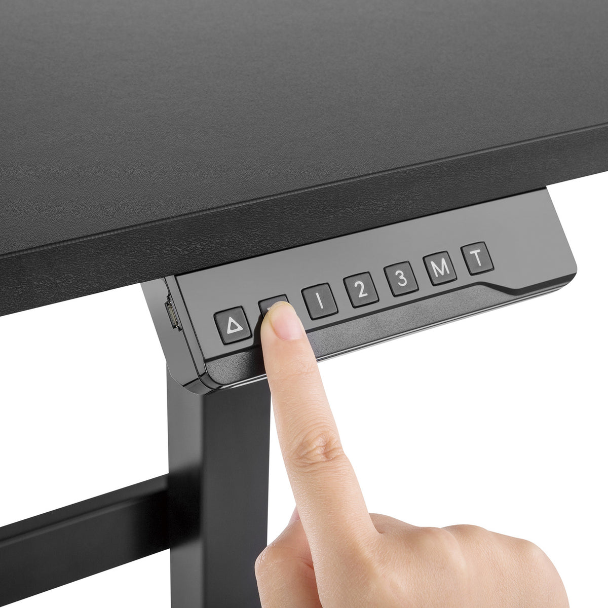 Elektriškai reguliuojamas stalas PremiumLine, aukščio reguliavimas, pilka spalva, maks. aukštis 118 cm, 50 kg - su darbiniu stalviršiu stovėjimo ir sėdėjimo pozicijoms, ER-434 - gaukdaugiau.lt