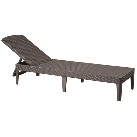 Sodo gultas reguliuojamas „Jaipur Sun Lounger“ rudas - gaukdaugiau.lt