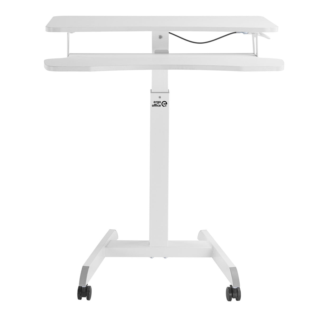 Kilnojama darbo stotis su aukščio reguliavimu ir dviguba platforma „PremiumLine“, darbui stovint, balta, maks. 8 kg, maks. - gaukdaugiau.lt