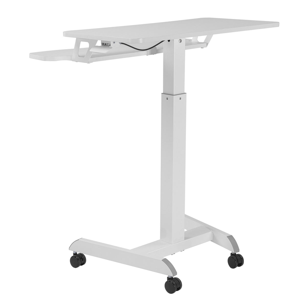 Kilnojama darbo stotis su aukščio reguliavimu ir dviguba platforma „PremiumLine“, darbui stovint, balta, maks. 8 kg, maks. - gaukdaugiau.lt