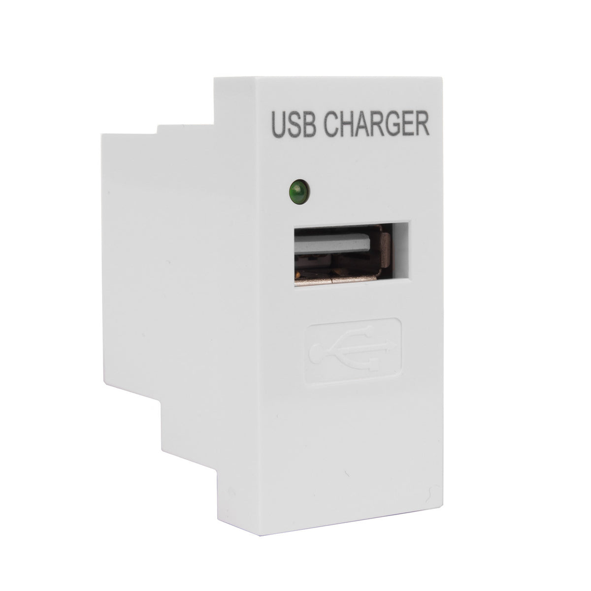 "PremiumLine" USB lizdas su įkrovikliu, viengubas, 1A, baltas, MCE727W - gaukdaugiau.lt