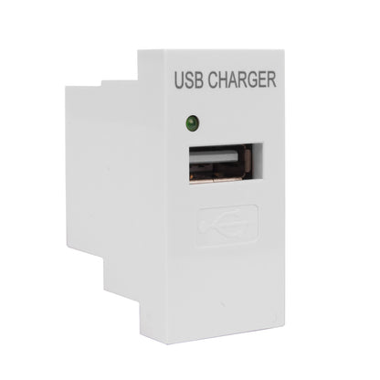 "PremiumLine" USB lizdas su įkrovikliu, viengubas, 1A, baltas, MCE727W - gaukdaugiau.lt