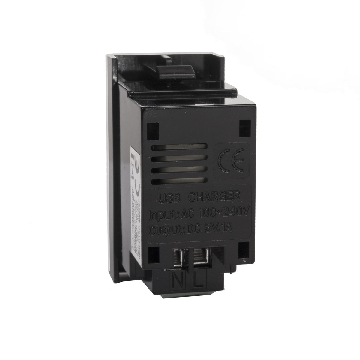 "PremiumLine" USB lizdas su įkrovikliu, viengubas, 1A, juodas, MCE727B - gaukdaugiau.lt