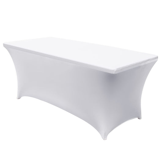 Stalo audinys lankstus dangtelis maitinimo stalui baltas PremiumLine, 180x75x74cm, Spandex, GB371 - gaukdaugiau.lt