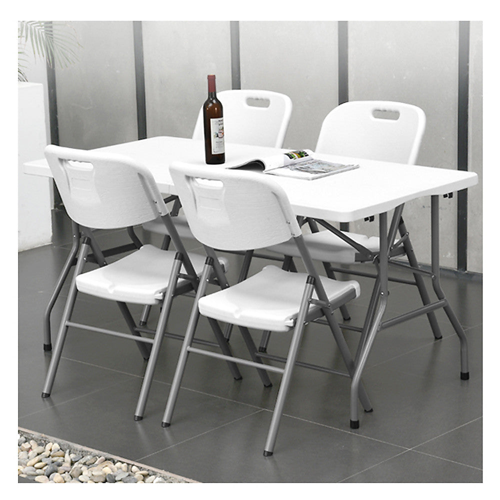 Sulankstomas maitinimas / sodas / banketas / vestuvių kėdė PremiumLine, max. 250kg, baltas, stiprus, 88x50x45cm, GB375 - gaukdaugiau.lt