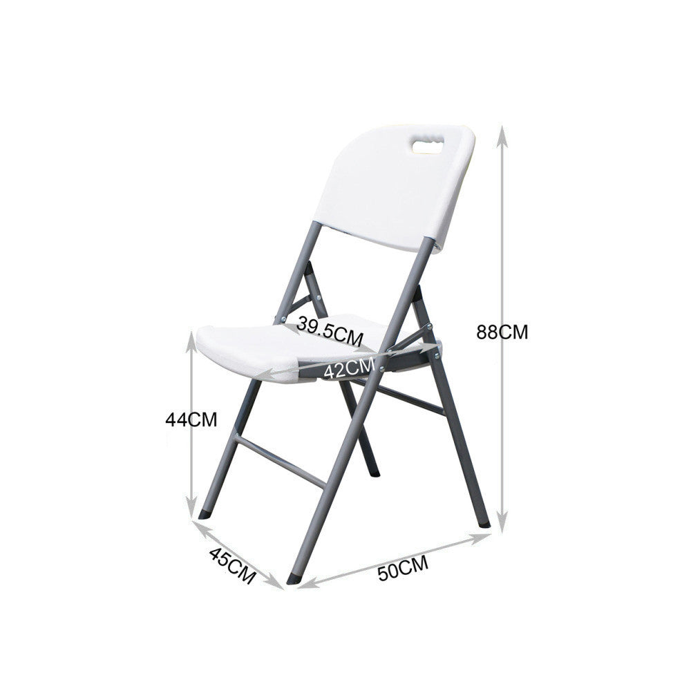 Sulankstomas maitinimas / sodas / banketas / vestuvių kėdė PremiumLine, max. 250kg, baltas, stiprus, 88x50x45cm, GB375 - gaukdaugiau.lt