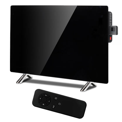 Stiklinis šildymo skydelis PremiumLine, infraraudonasis 600W, laikmatis, pultelis, termostatas, WiFi Tuya, juodos spalvos, 55x100cm, MCE536 - gaukdaugiau.lt