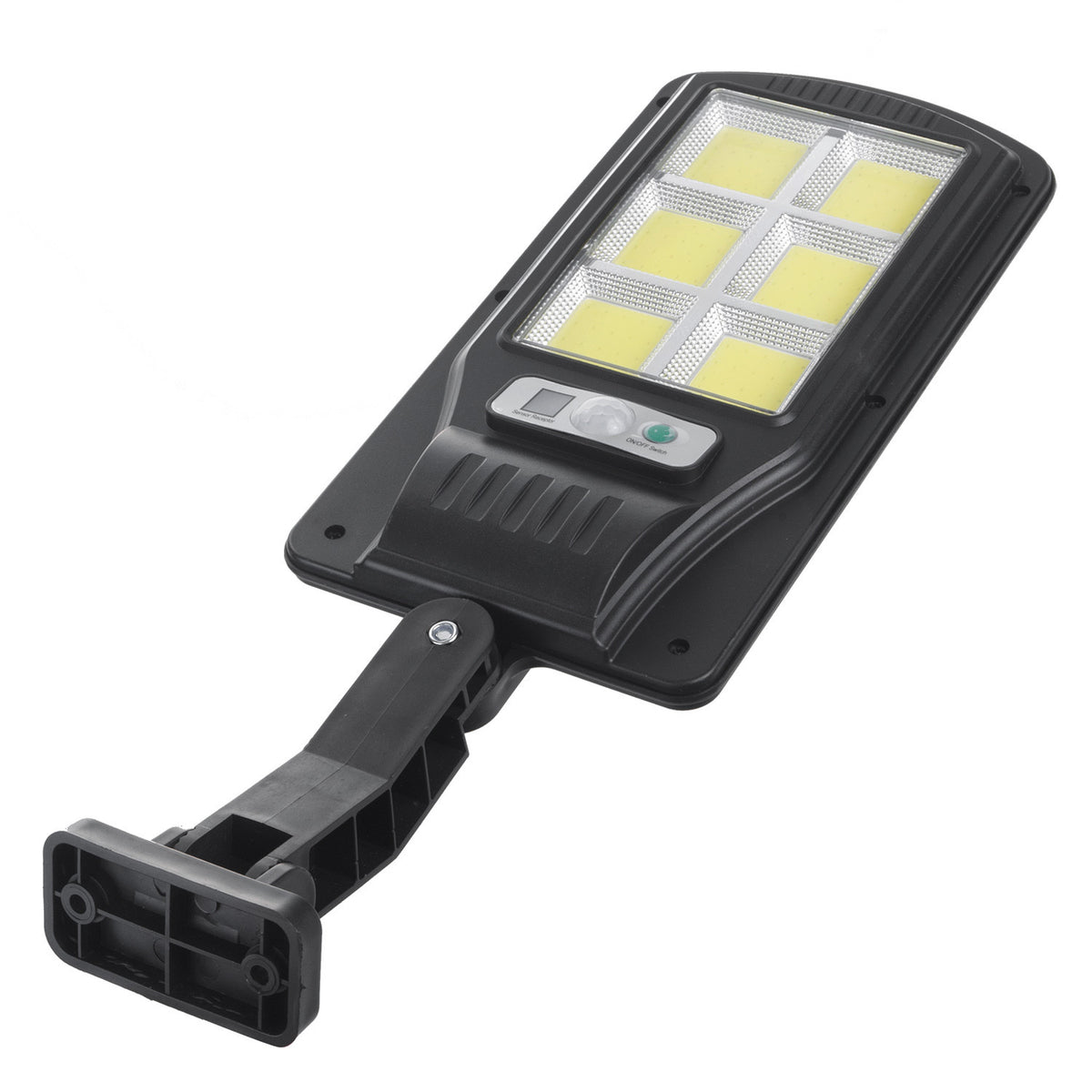 Saulės energija maitinama LED gatvės lempa su judesio jutikliu ir pulteliu PremiumLine IP54, 4W, 400lm, 6500K, Li-ion 1200 mAh, 3 darbo režimai MCE446 - gaukdaugiau.lt