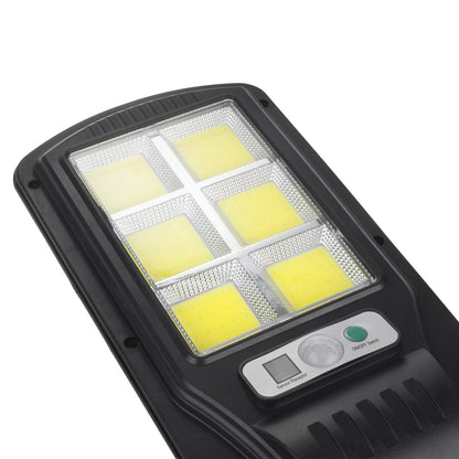Saulės energija maitinama LED gatvės lempa su judesio jutikliu ir pulteliu PremiumLine IP54, 4W, 400lm, 6500K, Li-ion 1200 mAh, 3 darbo režimai MCE446 - gaukdaugiau.lt