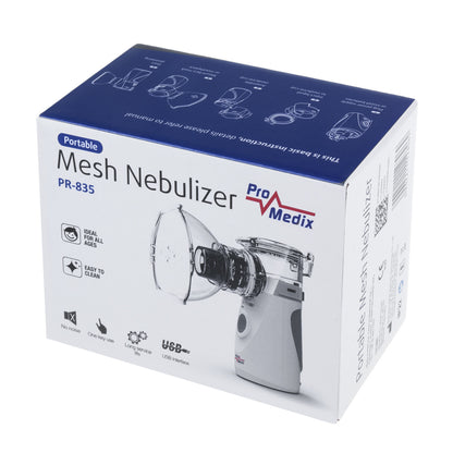 Nešiojamasis / kišeninis belaidis inhalatorius nebulizatorius PremiumLine, komplektas, kaukės, PR-835 - gaukdaugiau.lt