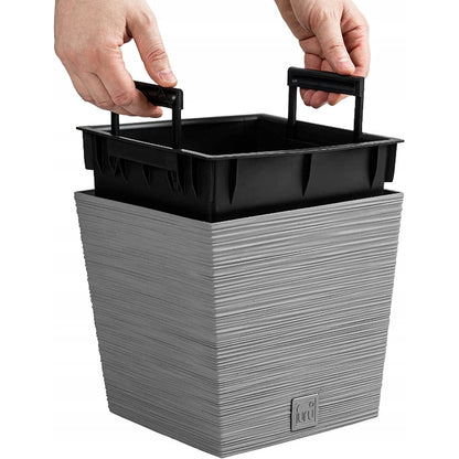 FURU SQUARE LOW pot - betonas - gaukdaugiau.lt