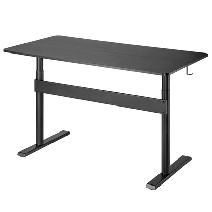 Stalas-staliukas su 140x68 cm darbalaukiu „PremiumLine“, dujų spyruoklė, aukščio reguliavimas, skirtas darbui stovint ir sėdint, maksimalus aukštis 115 cm, ER - gaukdaugiau.lt