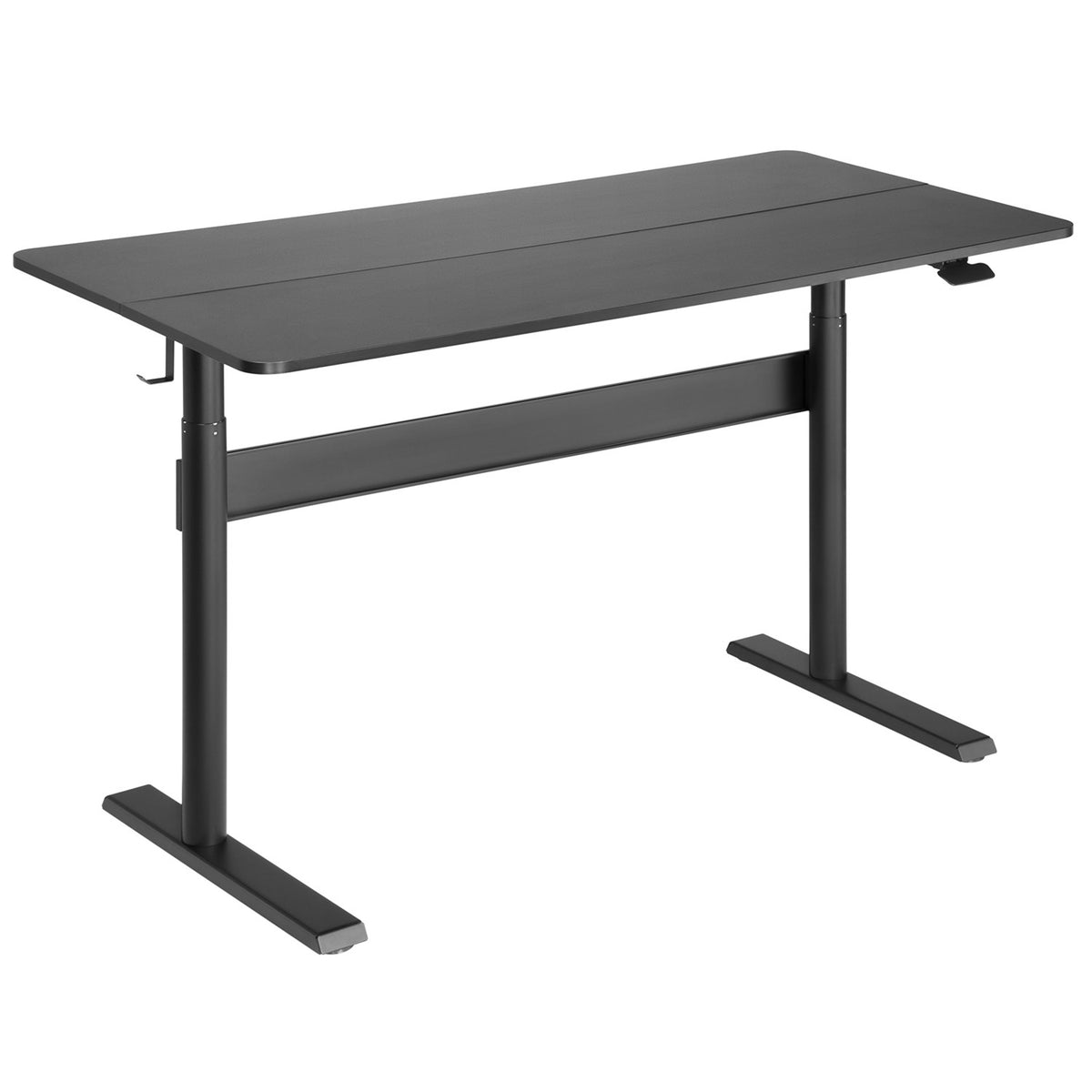 Stalas-staliukas su 140x68 cm darbalaukiu „PremiumLine“, dujų spyruoklė, aukščio reguliavimas, skirtas darbui stovint ir sėdint, maksimalus aukštis 115 cm, ER - gaukdaugiau.lt
