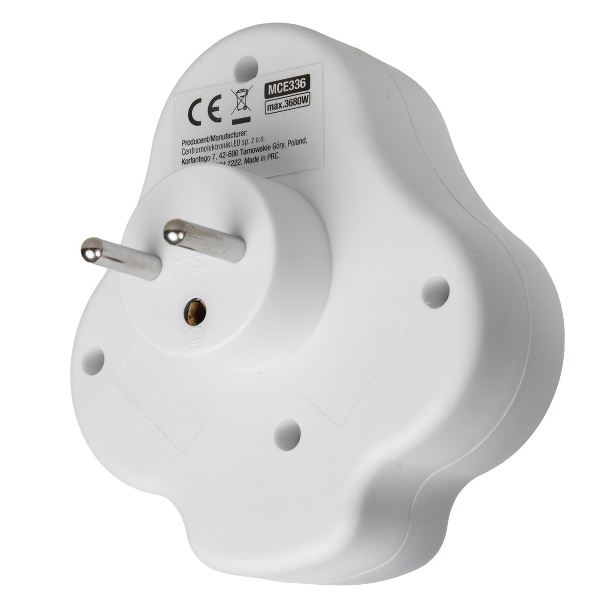Macleen lizdas, šako su 2 lizdais ir USB A/C 2.4A, E tipo, 2x16A, MCE336 E - gaukdaugiau.lt