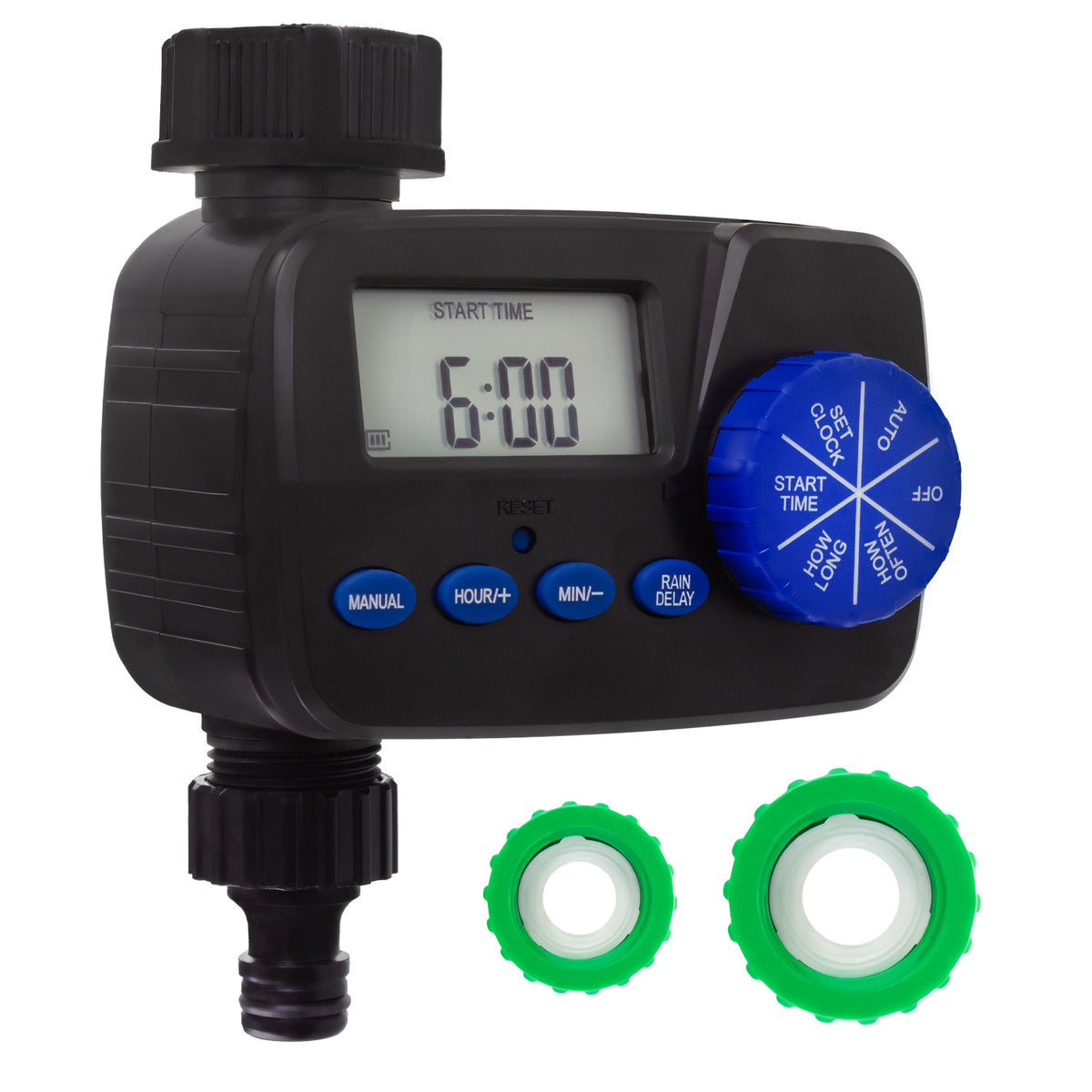 Elektroninis laistymo valdiklis PremiumLine, laikmatis, maitinimas 2x1,5V AA, GB390 - gaukdaugiau.lt