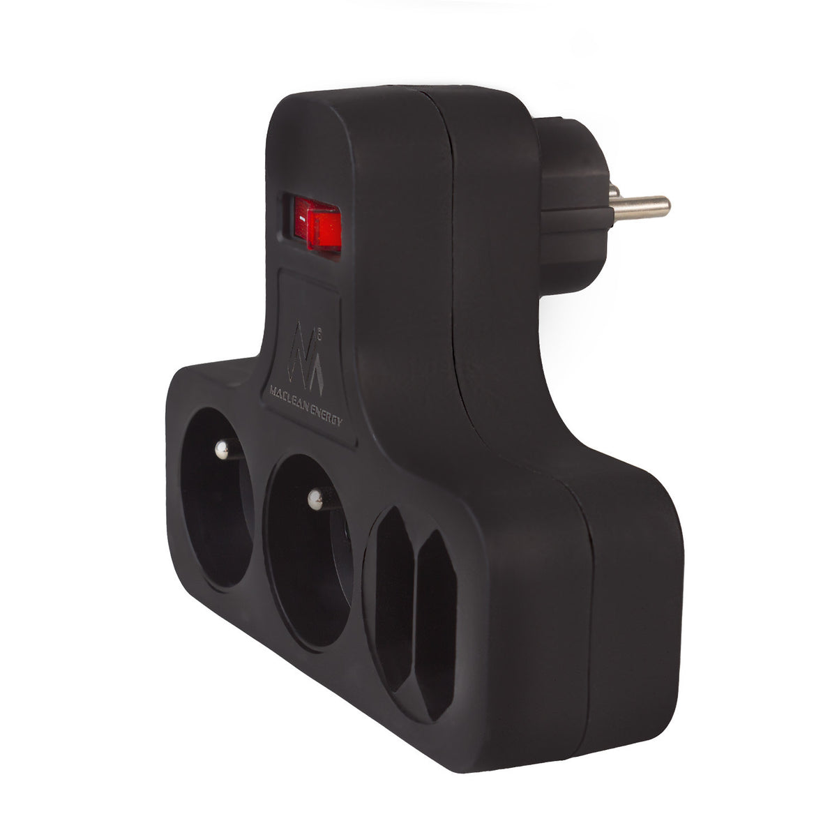 PremiumLine lizdas, Keturgubas su jungikliu, stabilizavimo kojele, Tipo E, 2x2,5A, 2x16A, MCE224 E/B - gaukdaugiau.lt