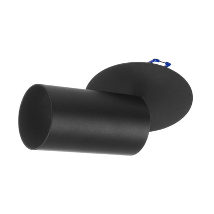 Pogręžinė / vamzdelio tipo apdaila PremiumLine, taškinė, apvali, aliumininė, GU10, 55x100mm, juoda spalva, MCE364 B - gaukdaugiau.lt