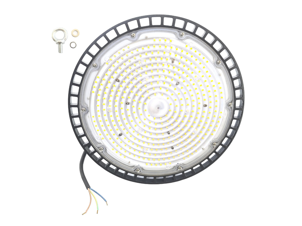 Pramoninis LED lemputė IP65 200W High Bay UFO 24 000 lm 6000K šalta - gaukdaugiau.lt