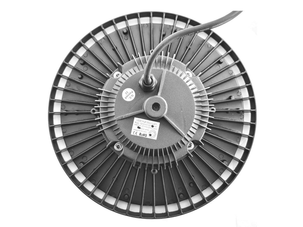 Pramoninis LED lemputė IP65 200W High Bay UFO 24 000 lm 6000K šalta - gaukdaugiau.lt
