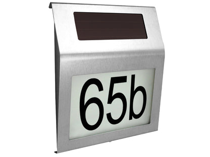 Saulės lemputė LED su apšviestu namo numeriu - gaukdaugiau.lt