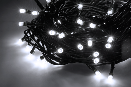 Kalėdinės lemputės vidaus 10 m, šaltos baltos, 230 V - gaukdaugiau.lt