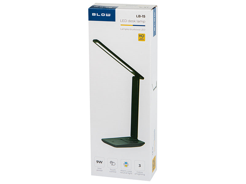 44-159# LED stalinė lempa lb-15 juoda - gaukdaugiau.lt
