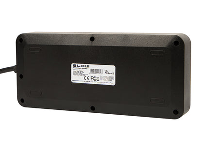 98-210# Tinklo pratęsėjas ps-620 6-lizdų 3xusb 1xusb-c 2m juodas 2x1mm - gaukdaugiau.lt
