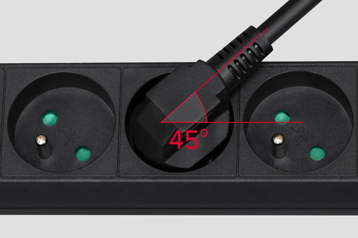 Juodas 3 lizdų „PremiumLine“ pratęsiklis su jungikliu - 3m (1,5mm) - gaukdaugiau.lt