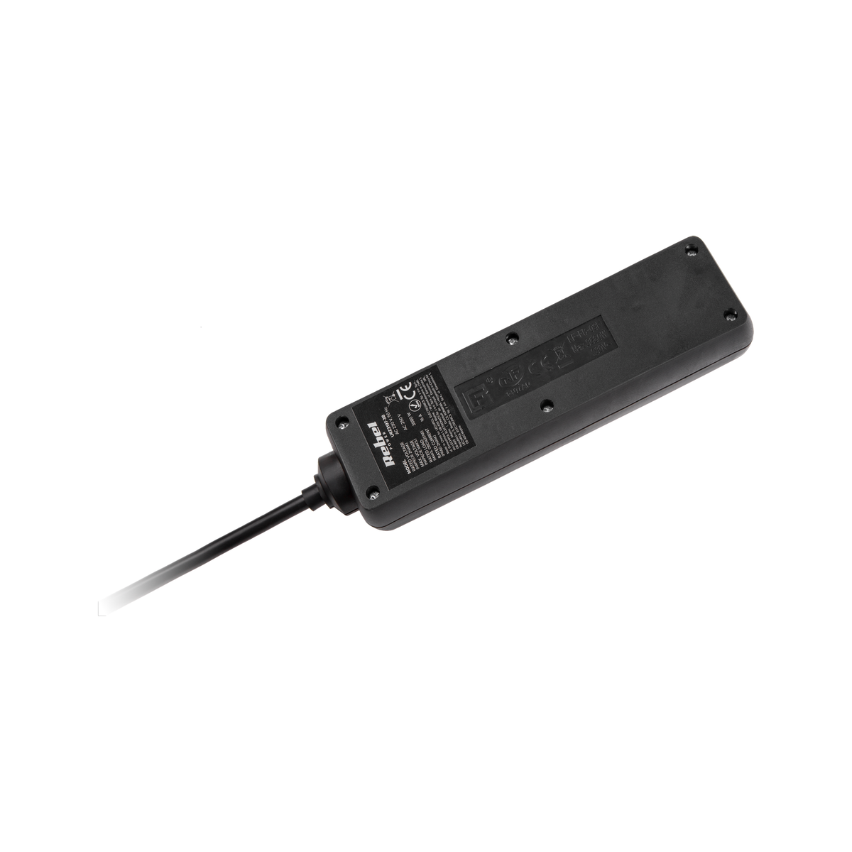 Juodas „PremiumLine“ pratęsiklis su jungikliu, 3 lizdai - 5 m (1,5 mm) - gaukdaugiau.lt