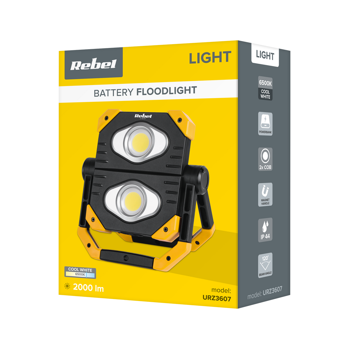 Nešiojamasis LED reflektorius 2XCOB - gaukdaugiau.lt