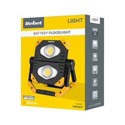 Nešiojamasis LED reflektorius 2XCOB - gaukdaugiau.lt