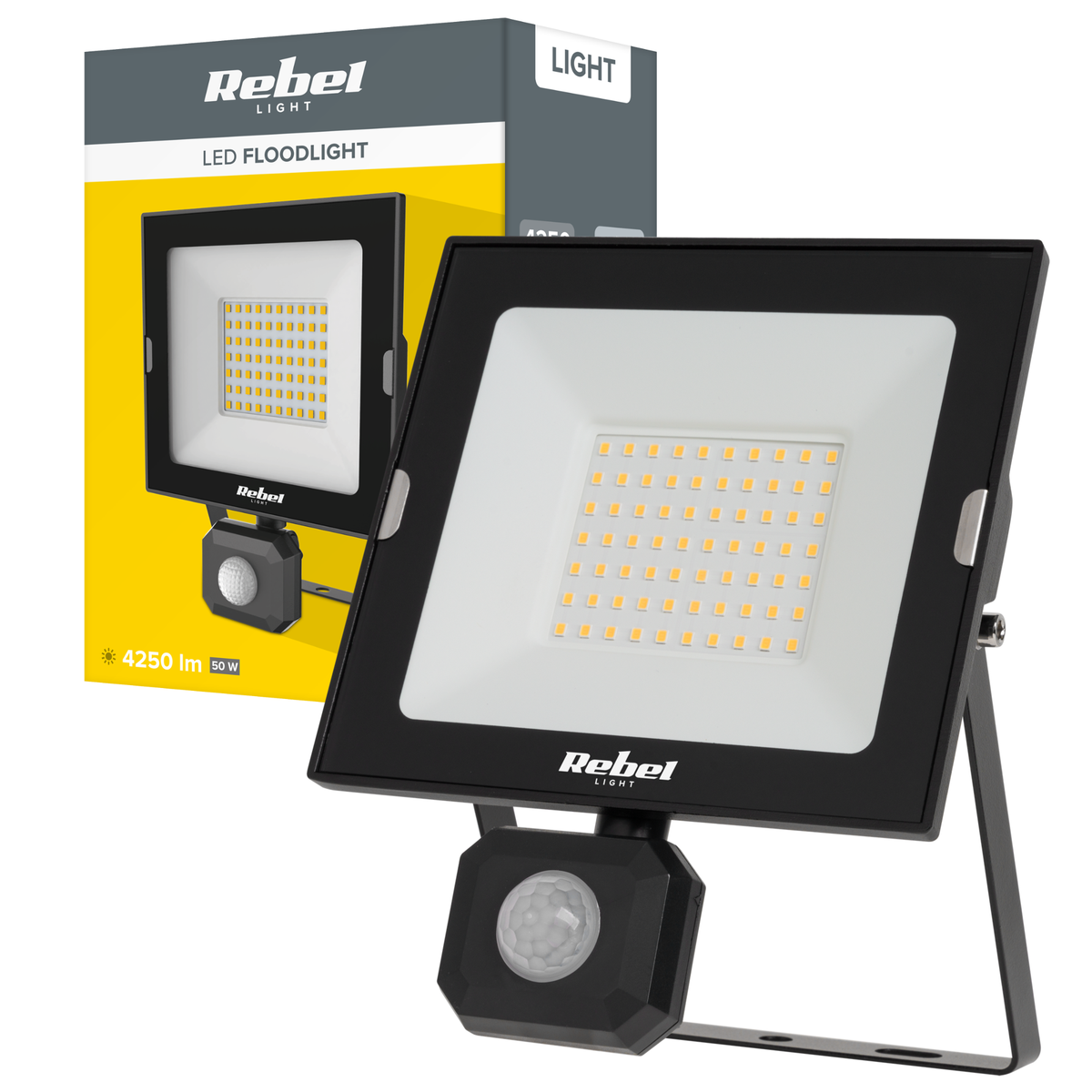 LED šviestuvas 50W su sutemų ir judesio sensoriumi, 4000K, 230V - gaukdaugiau.lt