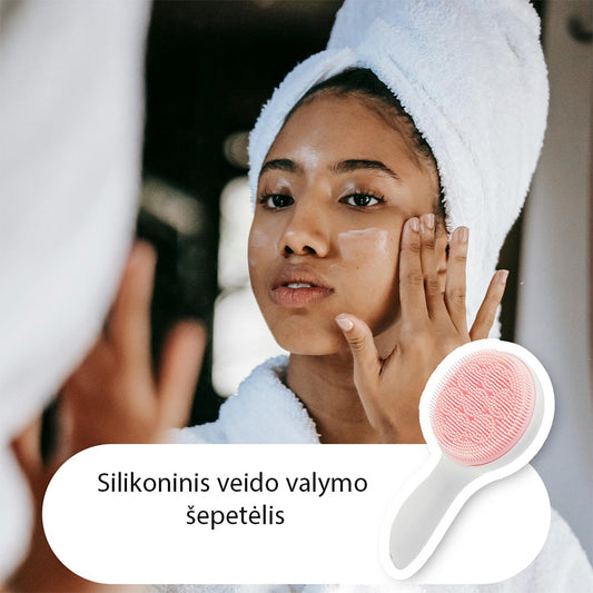 Silikoninis veido valymo šepetėlis - gaukdaugiau.lt
