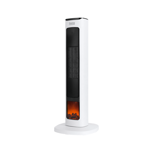 Stulpinis PTC termoventiliatorius PremiumLine su kaminu imitacijos funkcija. - gaukdaugiau.lt
