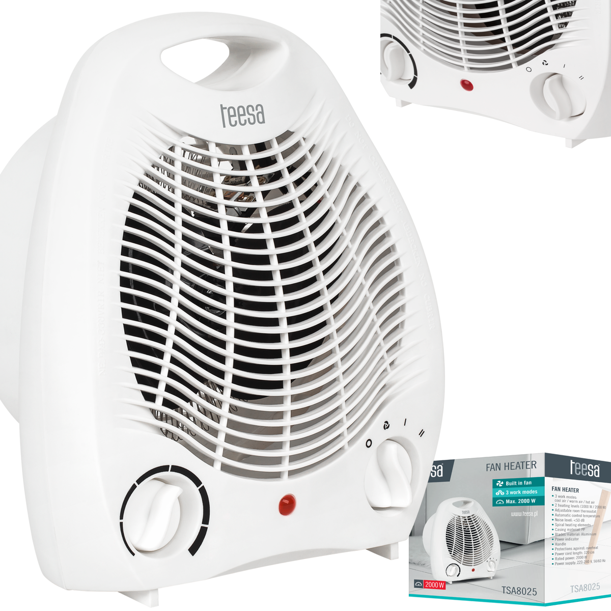 Termoventiliatorius PremiumLine (1000 W, 2000 W) - gaukdaugiau.lt