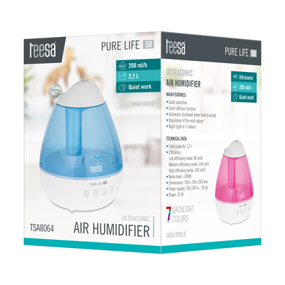 Ultragarsinis oro drėkintuvas PremiumLine PURE LIFE 50 - gaukdaugiau.lt