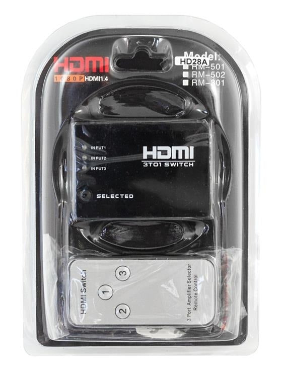 HDMI skirstytuvas 3D 1080P 3x1